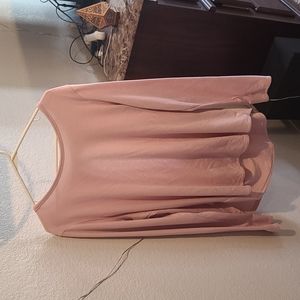 Sweat shirt with an open back